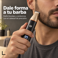 Set de Afeitado y Recorte 5 en 1 Recargable para Hombre