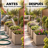Kit Riego Automático ecoinnova con Timer Manguera y Aspersores
