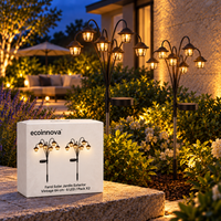 Farol Solar Vintage para Jardín Exterior 64 cm – 6 LED Pack x2
