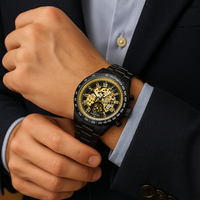 Reloj De Lujo Automático Mecánico Winner Para Hombre