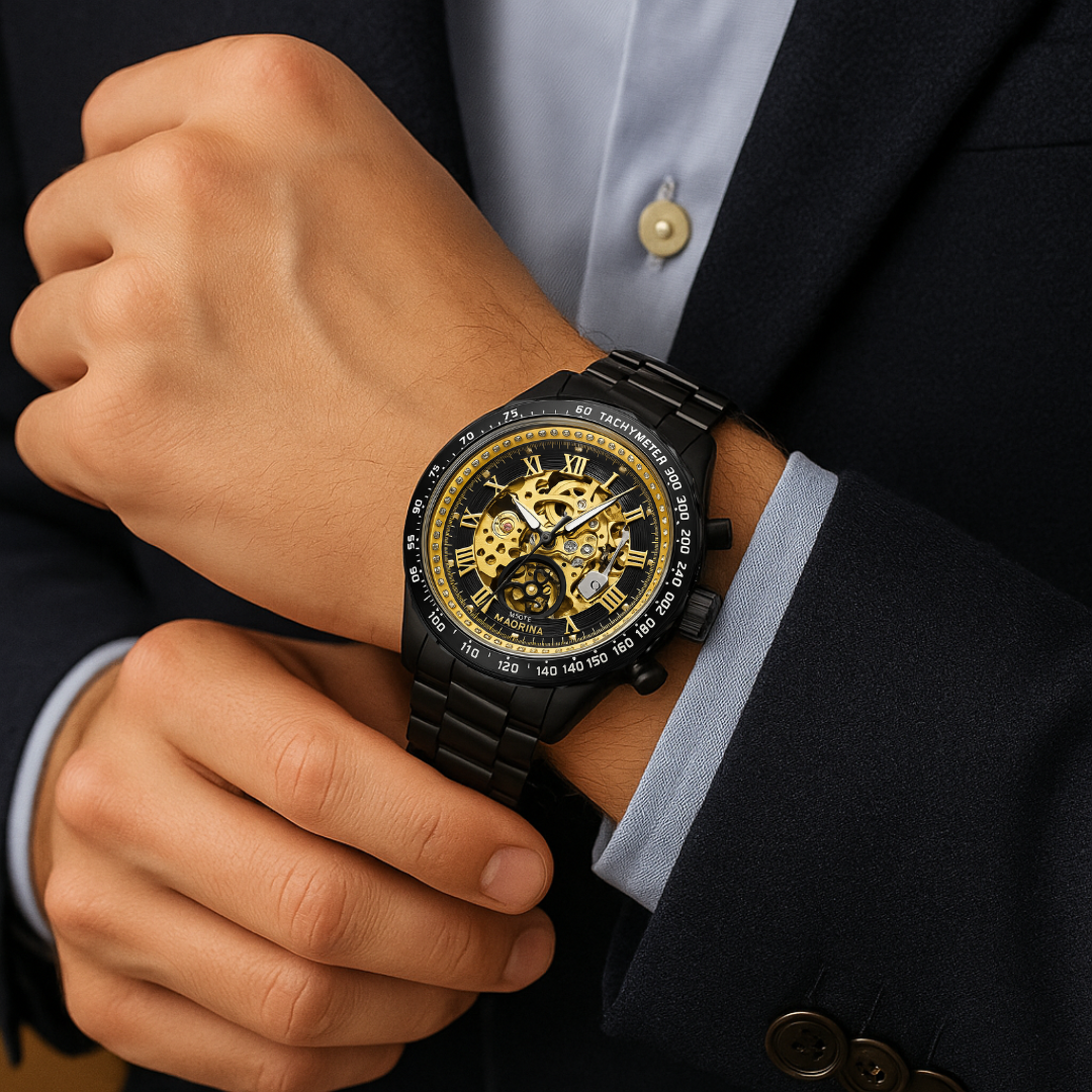 Reloj De Lujo Automático Mecánico Winner Para Hombre