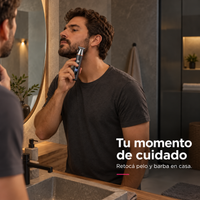Set de Afeitado y Recorte 5 en 1 Recargable para Hombre