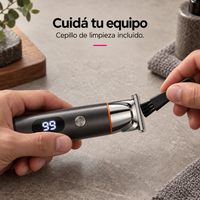 Set de Afeitado y Recorte 5 en 1 Recargable para Hombre