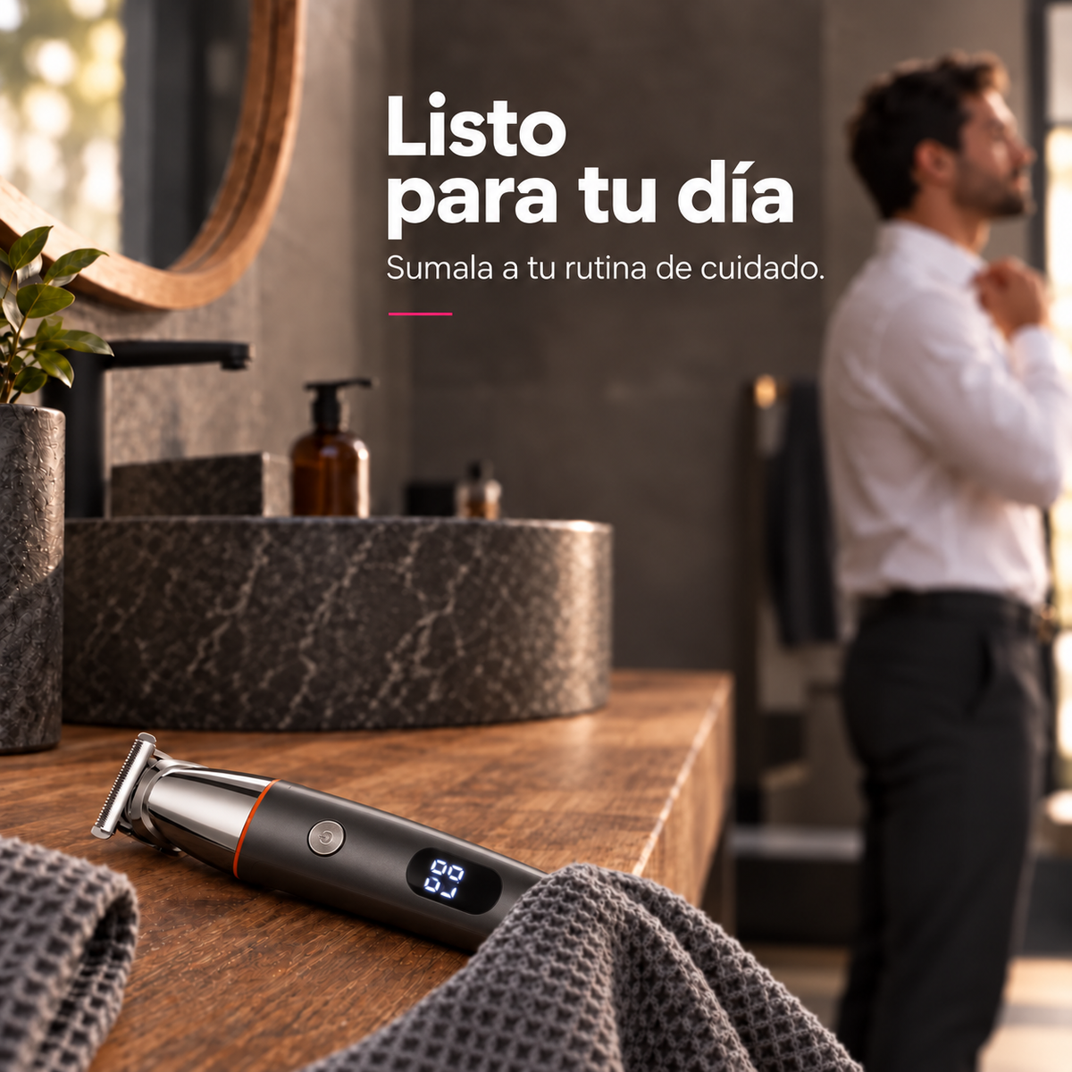 Set de Afeitado y Recorte 5 en 1 Recargable para Hombre