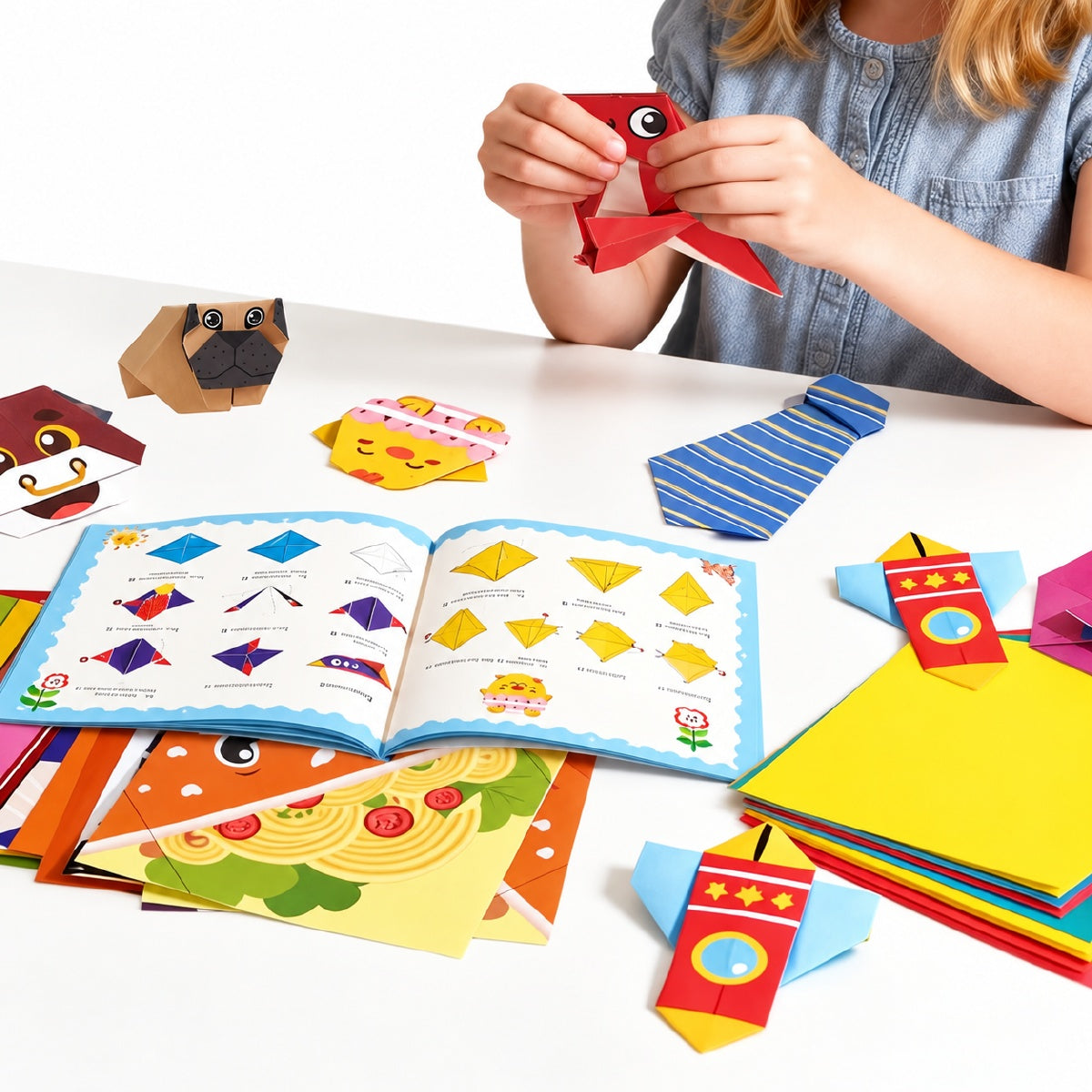 Kit de Origami 45 Hojas — Creá Figuras de Papel