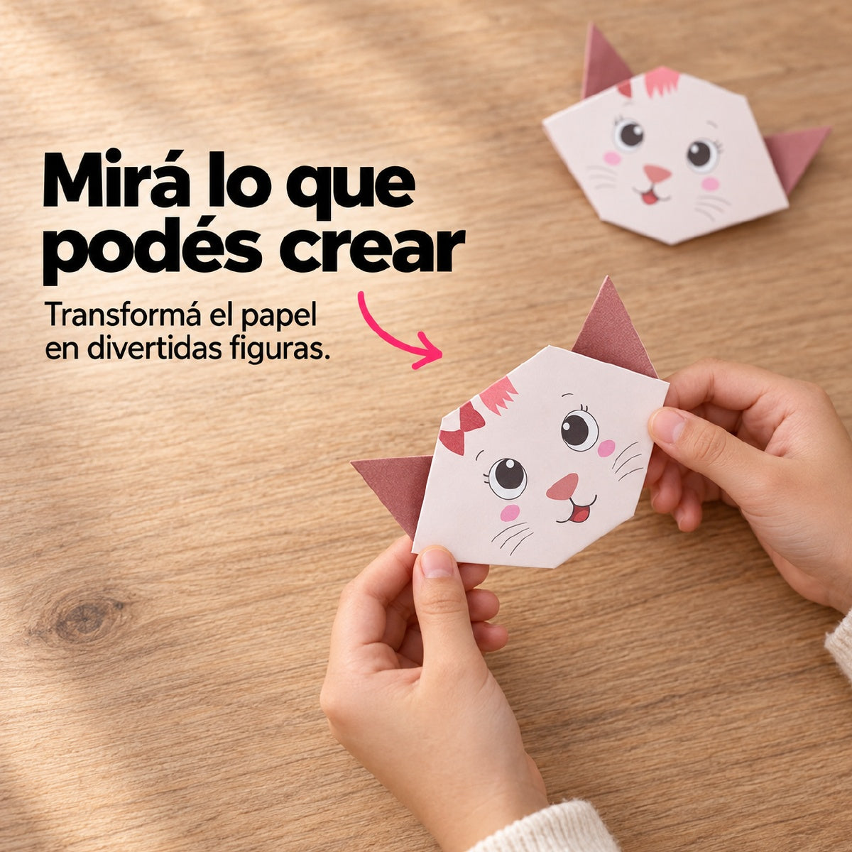 Kit de Origami 45 Hojas — Creá Figuras de Papel