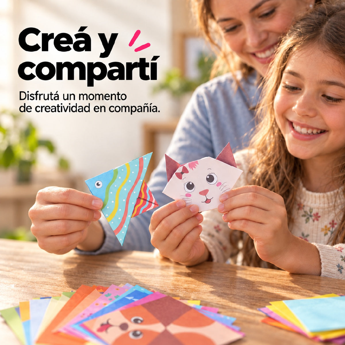 Kit de Origami 45 Hojas — Creá Figuras de Papel
