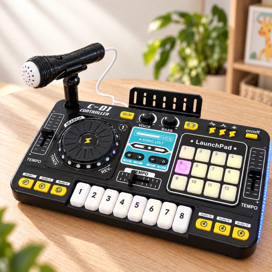 Consola DJ Infantil con Piano y Micrófono — Tocá y Cantá