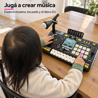 Consola DJ Infantil con Piano y Micrófono — Tocá y Cantá