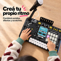 Consola DJ Infantil con Piano y Micrófono — Tocá y Cantá