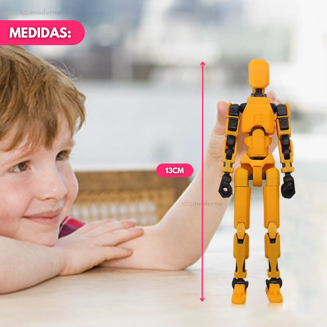 Set 6 Figuras Articuladas Dummy 13 Impreso 3D + Armas
