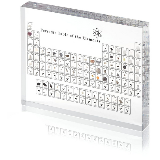 Tabla Periódica con Muestras de Elementos Reales