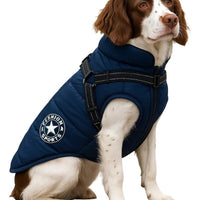 Abrigo para Perros Impermeable Chaleco con Arnés Reflectivo - Muy Moderna Uruguay