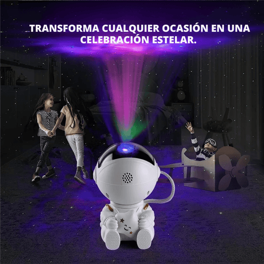 Astronauta Sentado con Estrella Proyector de Galaxia - Muy Moderna Uruguay