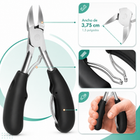 Set De Pedicura con Alicate Grande Para Uñas Gruesas