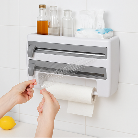 Organizador De Rollos 4 En 1 con Cortador