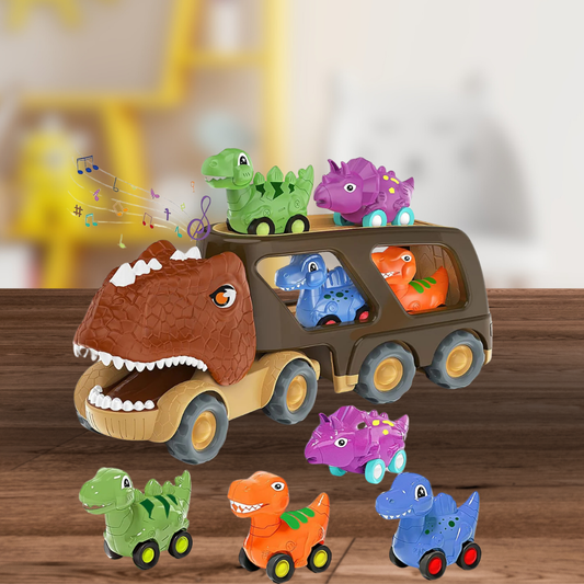 Camión Juguete Transportador De Dinosaurios Autitos de Fricción - Muy Moderna Uruguay