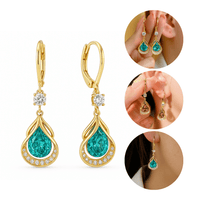 Caravanas con Diseño de Gota y Baño de Oro - Muy Moderna Uruguay