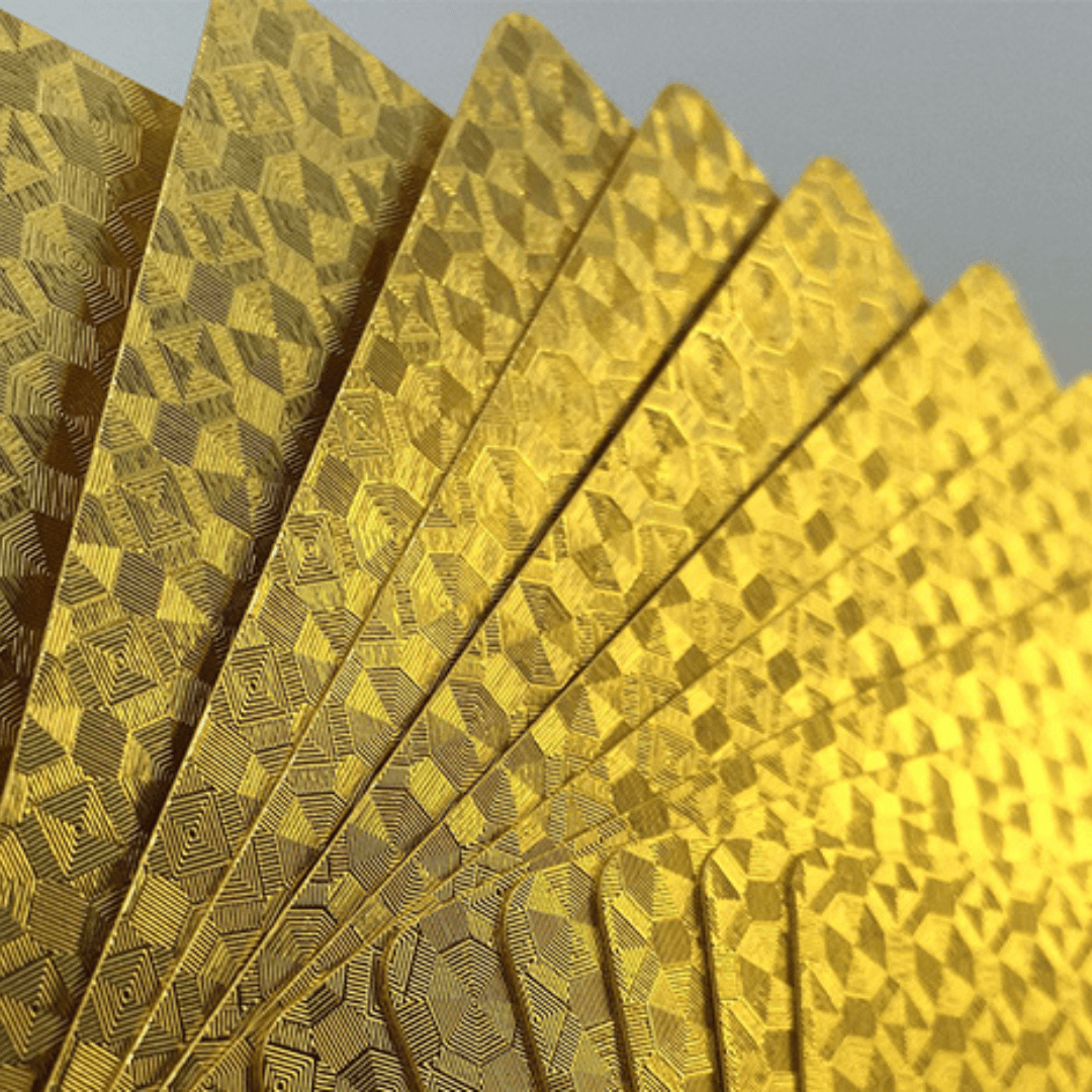 Cartas de Poker de Lujo Doradas ¡A Prueba de Agua! - Muy Moderna Uruguay