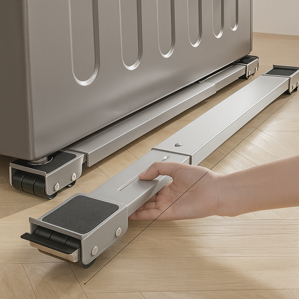 Bases Metálicas con Ruedas para Muebles y Electrodomésticos