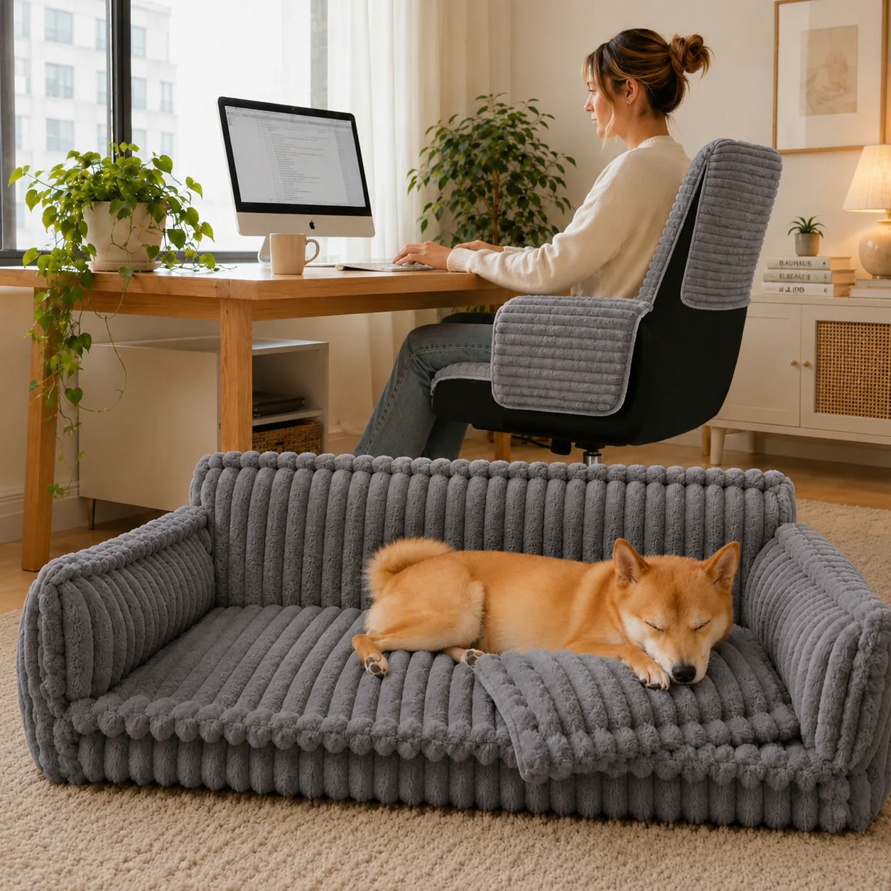 Cama Sofá Perro Grande Suave Antideslizante Lavable XL