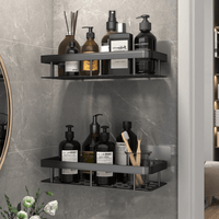 Estante Esquinero Metálico de Baño para Jabón y Shampoo - Muy Moderna Uruguay