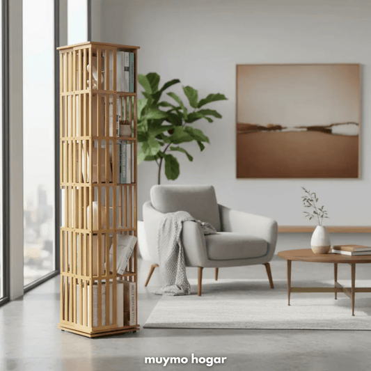 Estanteria de Bambu Giratoria - muymo hogar - Muy Moderna Uruguay