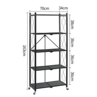 Estantería Plegable de 5 Niveles con Ruedas - Muy Moderna Uruguay