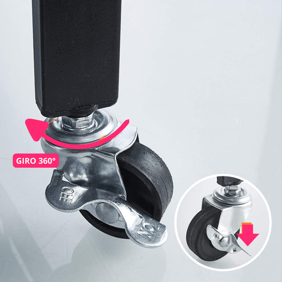 Estantería Plegable de 5 Niveles con Ruedas - Muy Moderna Uruguay