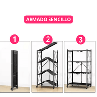 Estantería Plegable de 5 Niveles con Ruedas - Muy Moderna Uruguay