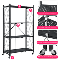 Estantería Plegable de 5 Niveles con Ruedas - Muy Moderna Uruguay