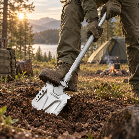 Pala Táctica Militar Multifunción Plegable 12 En 1 Para Camping - OSMENER™