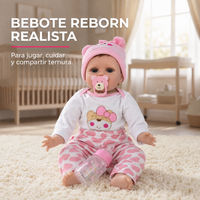 Bebé Reborn Realista 55 cm con Pelo Implantado y Accesorios