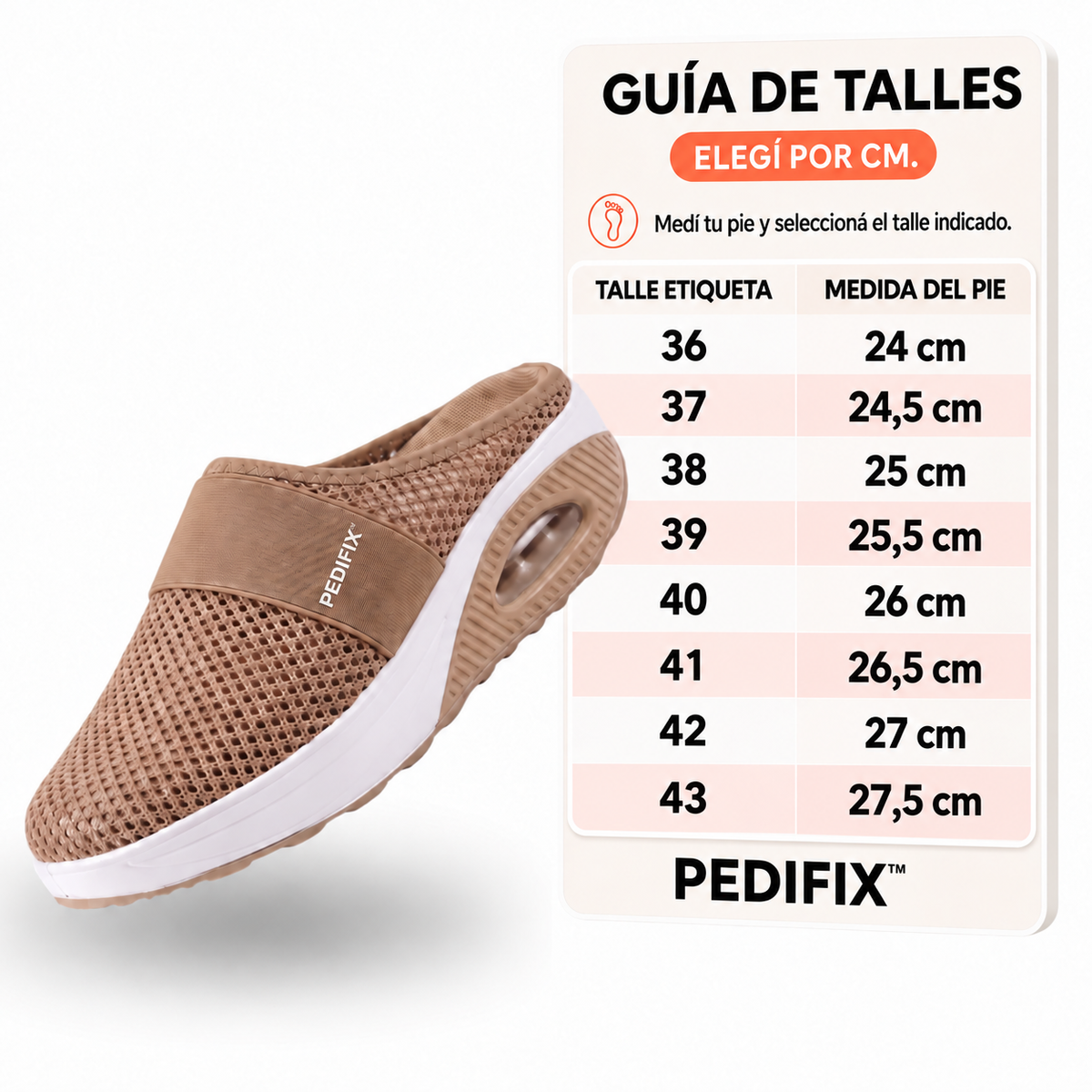 Championes Para Caminar Con Cámara De Aire y Ventilacion PEDIFIX