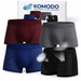 Pack X4 Boxers De Hombre Ice Silk Transpirables Bambú KOMODO