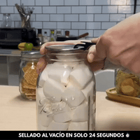 Kit Sellador al Vacío Portátil con Tapas Reutilizables para Frascos