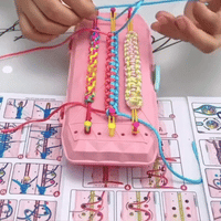 Kit Para Crear Pulseras de Hilo con Telar y Accesorios para Niños