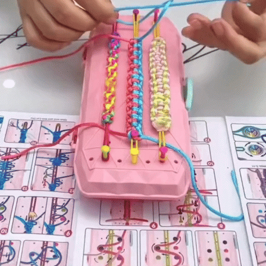 Kit Para Crear Pulseras de Hilo con Telar y Accesorios para Niños