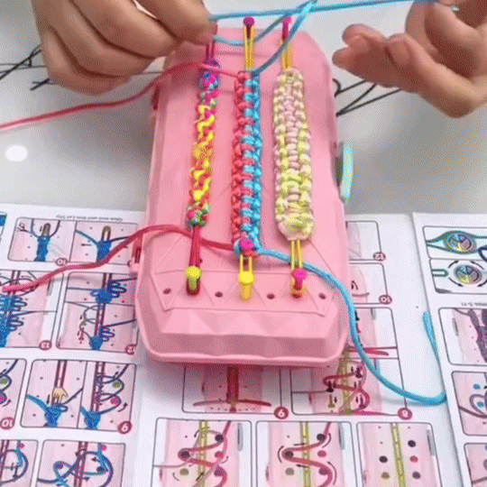 Kit Para Crear Pulseras de Hilo con Telar y Accesorios para Niños