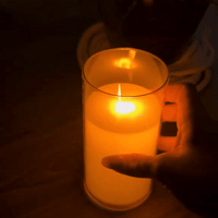 Pack x3  Velas LED de Vidrio con Control Remoto