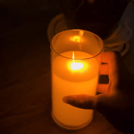 Pack x3  Velas LED de Vidrio con Control Remoto