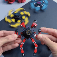 Set 4 Fidget Spinner Transformables Antiestrés Juguete Sensorial