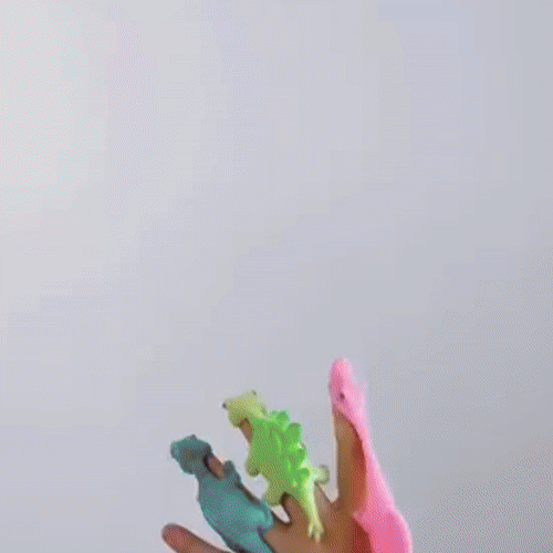 Set 10 Dinosaurios Pegajosos Juguete Lanzar Pared Sticky