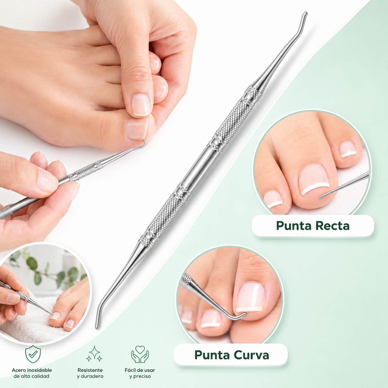 Set De Pedicura con Alicate Grande Para Uñas Gruesas