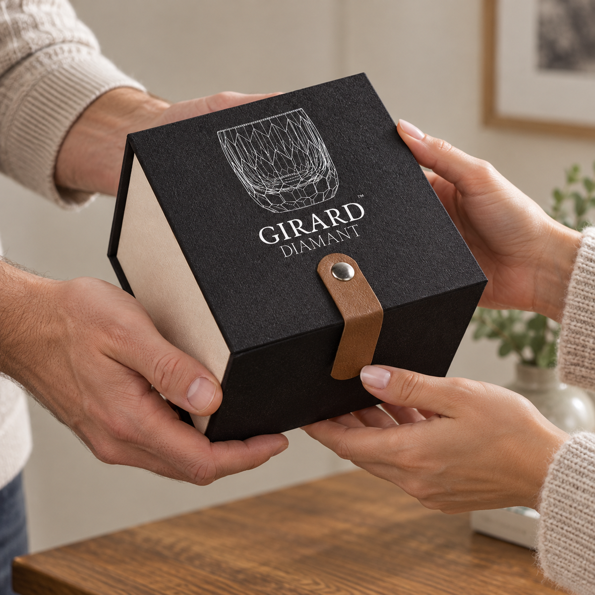 Entrega de un estuche de presentación premium Girard Diamant