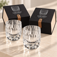 Set Girard Diamant con dos vasos de cristal K9 de 210 ml y dos cajas de presentación individuales