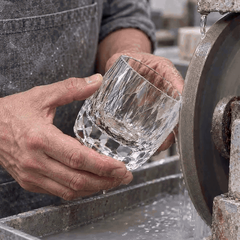 Tallado recreado y entrega del estuche Girard Diamant.