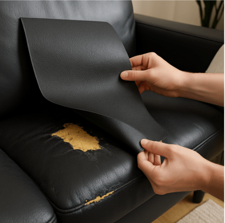 Parche de Reparación de Cuero Adherible (Rollo de 1.35m) - Muy Moderna Uruguay