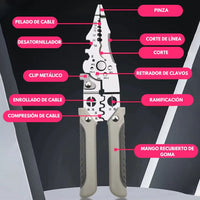 Pinza Electricista 7 en 1 para Cables - Muy Moderna Uruguay