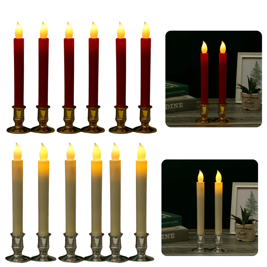 Set 12 Velas LED Decorativas - Muy Moderna Uruguay